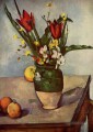 Stillleben Tulpen und Äpfel Paul Cezanne
